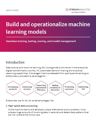 Build And Operationalize Machine Learning Models