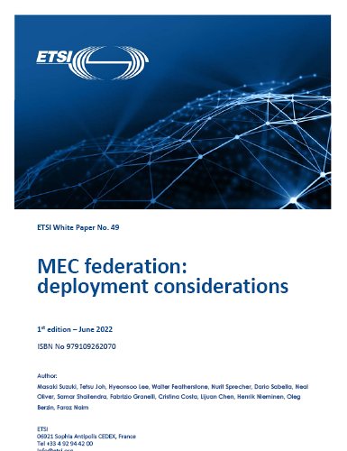 Whitepaper MEC federation: deployment considerations