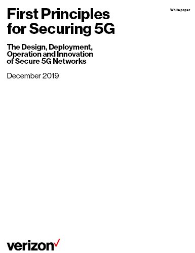 Whitepaper for "First Principle for Securing 5G