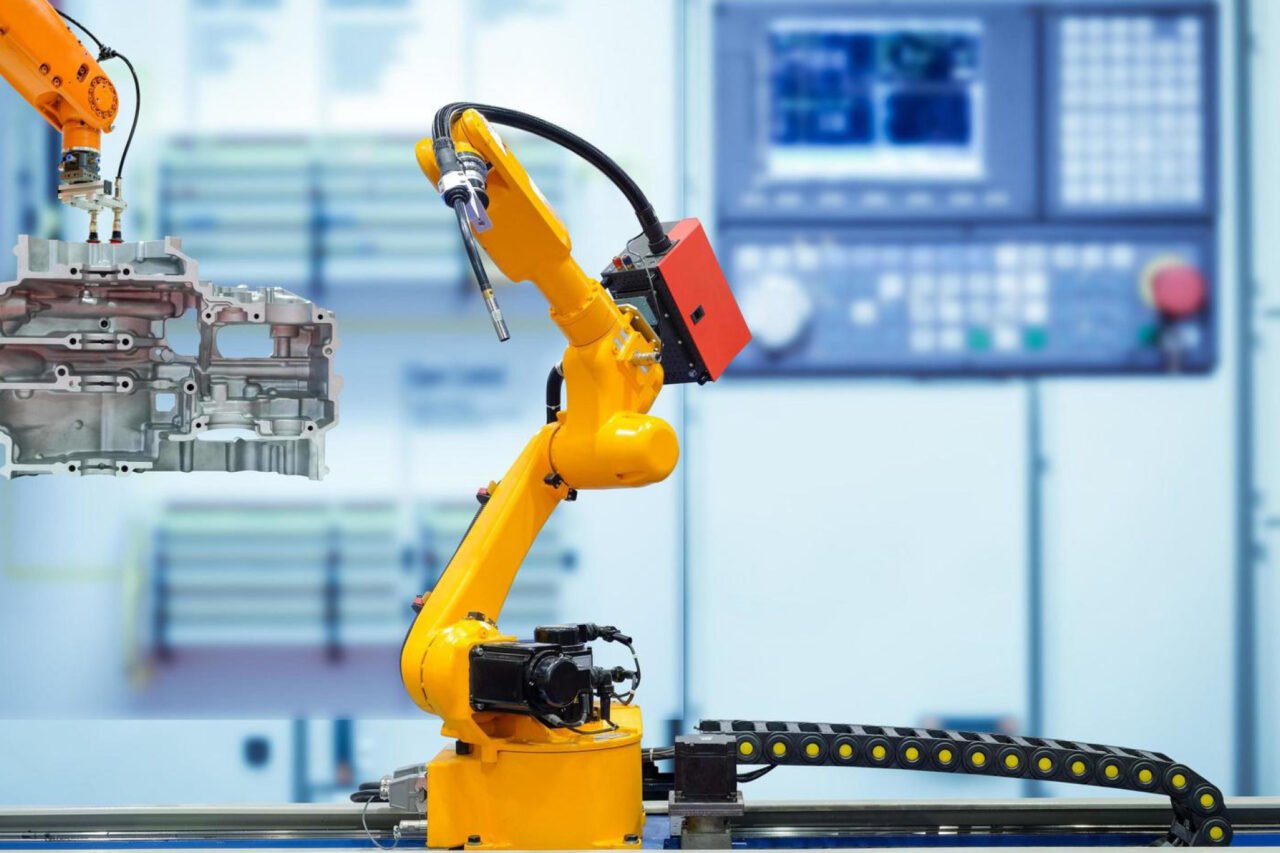 A robotic arm dedicated to work