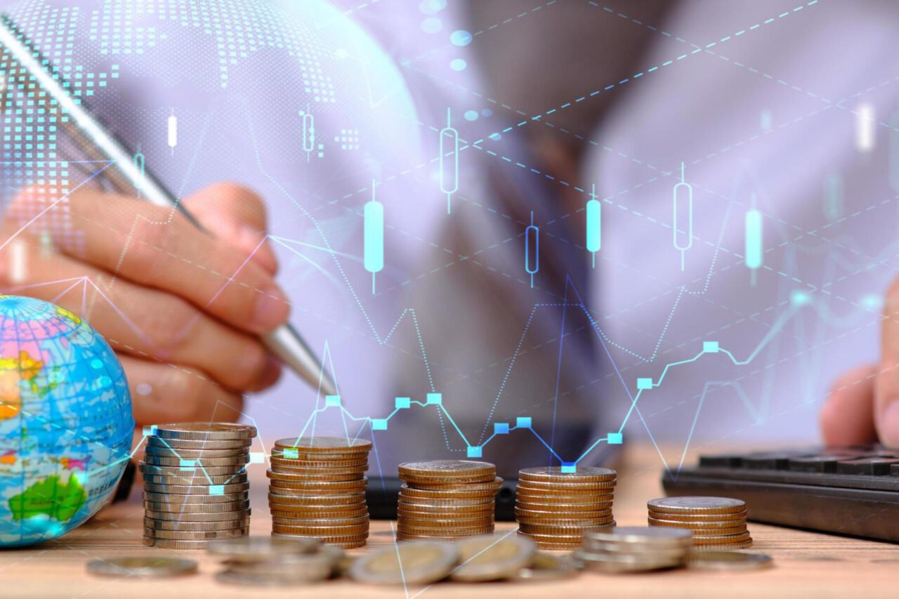 A person calculating tax