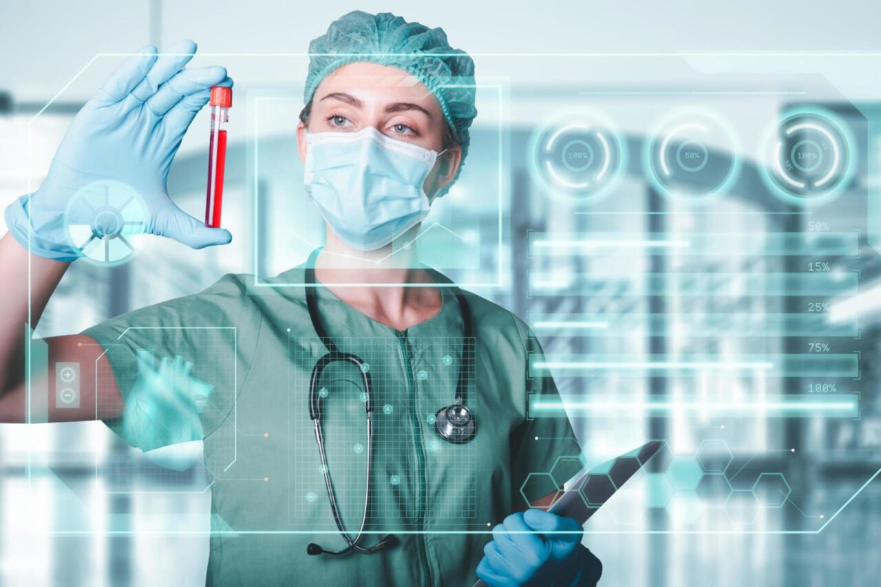 A symbolic image of Doctor testing blood