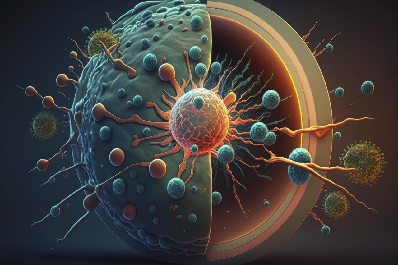 Intersection of bacteria