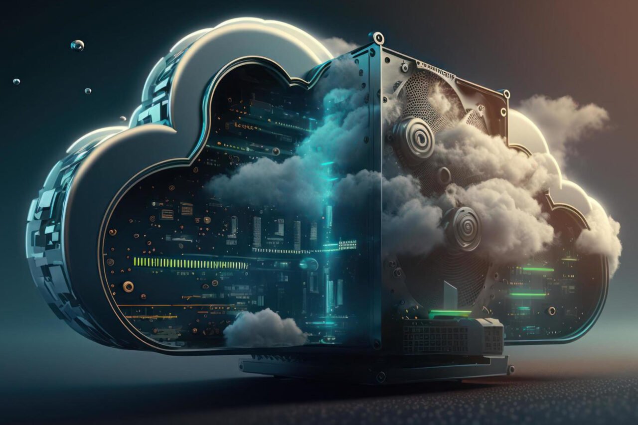 A symbolic image of Cloud computing