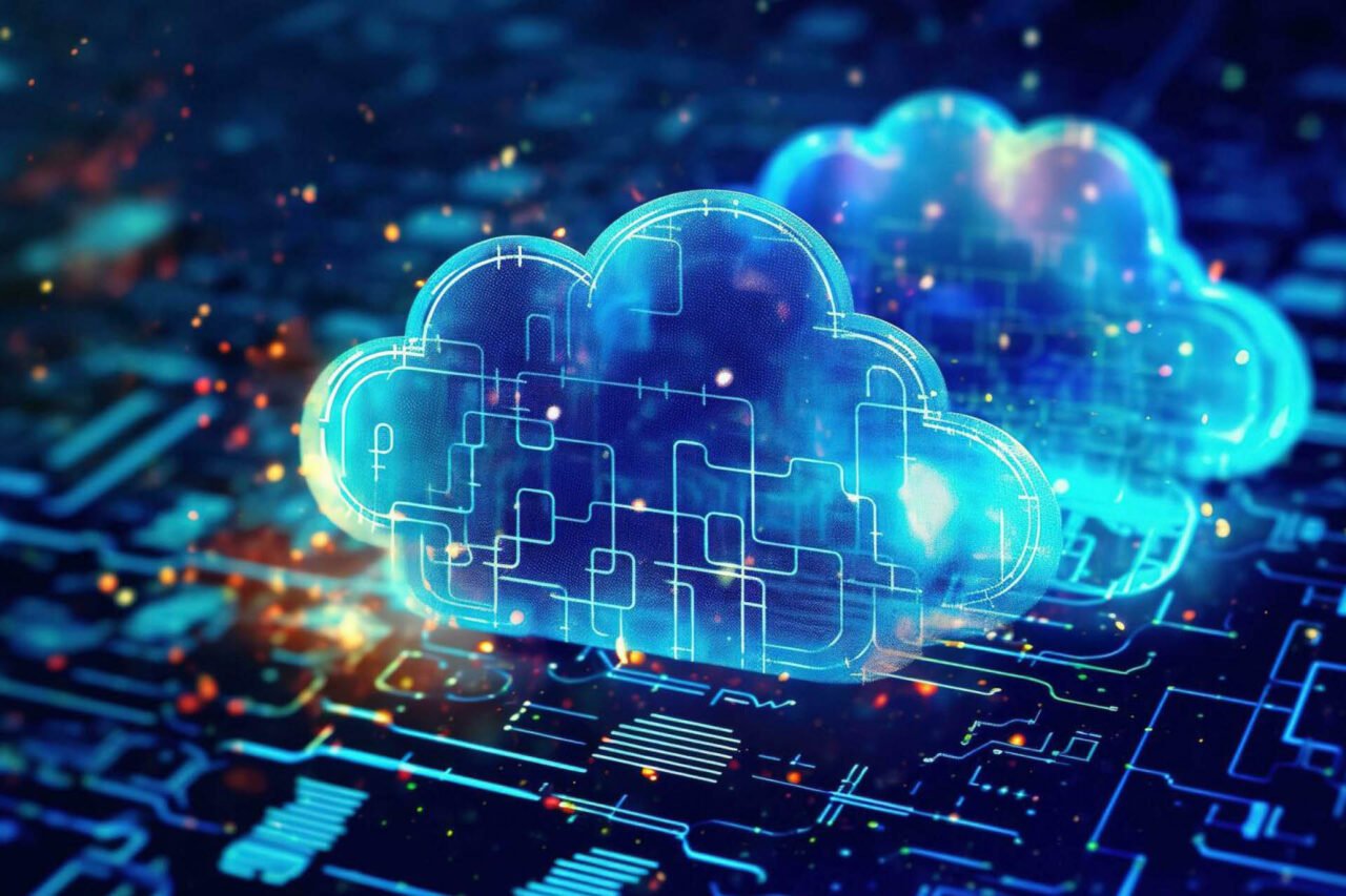 A graphical representation of Cloud data storage