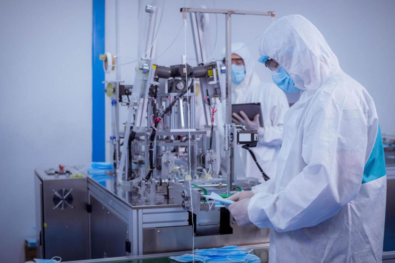 A person working in LAB