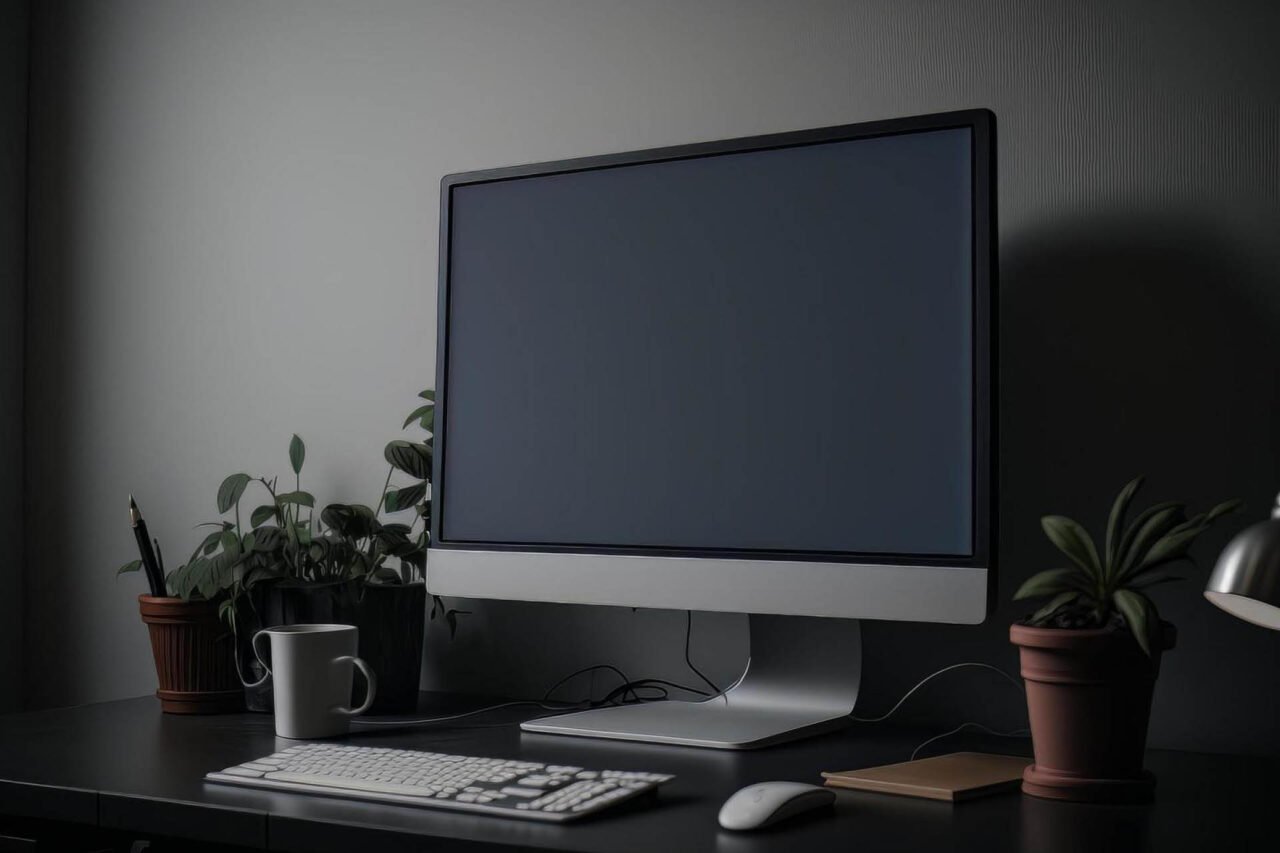 A PC on table