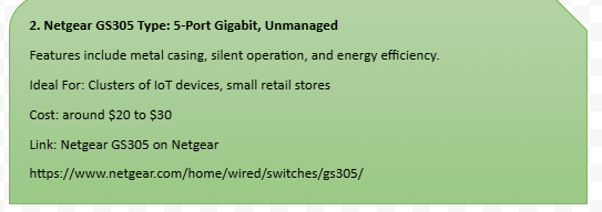 Managed Switches Versus Unmanaged Switches